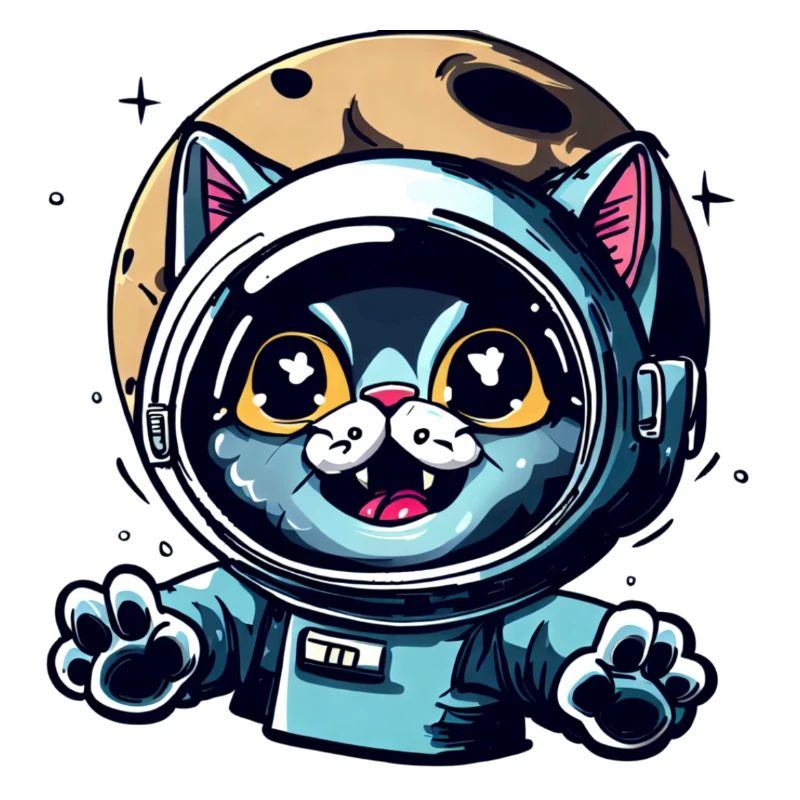 Space Cat to Moon