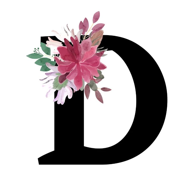 Lettre d floral