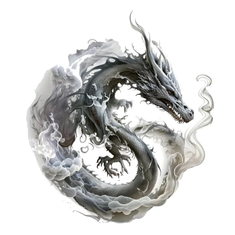 dragon fumée