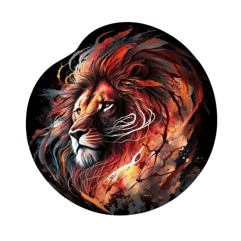 lion palette de feu