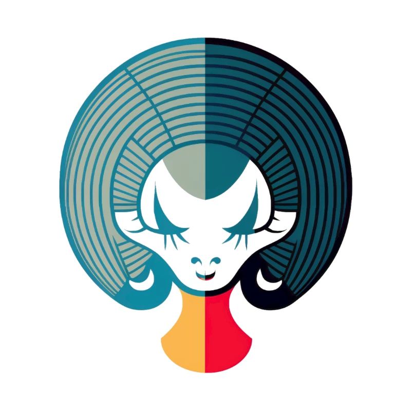 Abstrakter Steinbock