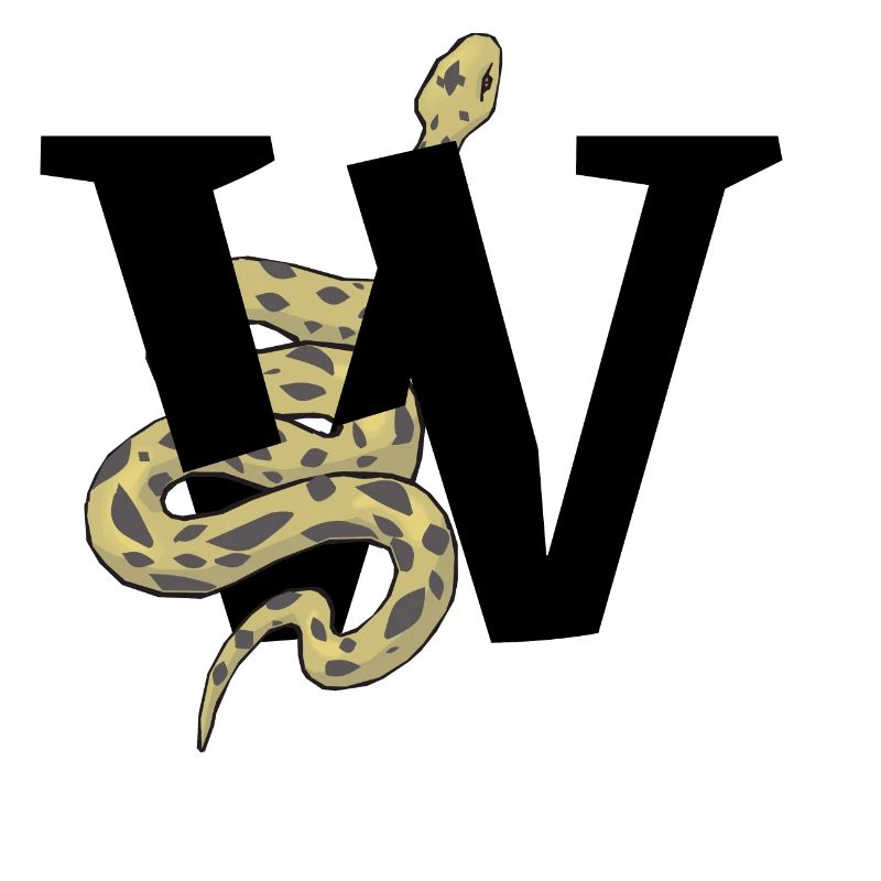 Lettre w serpent