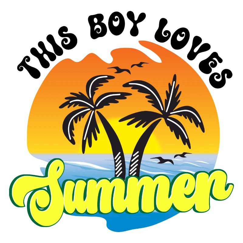 This boy loves summer