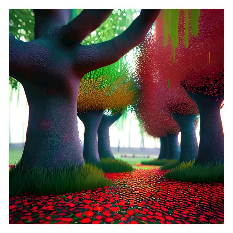 Forêt d’arbres épais