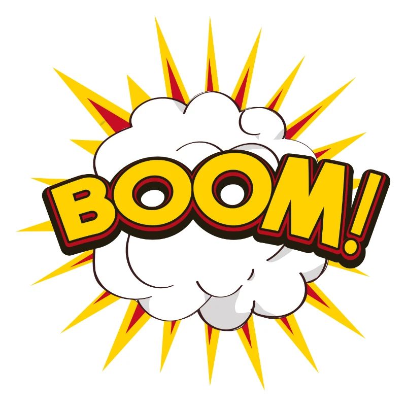 Lustige Cartoon-Explosion