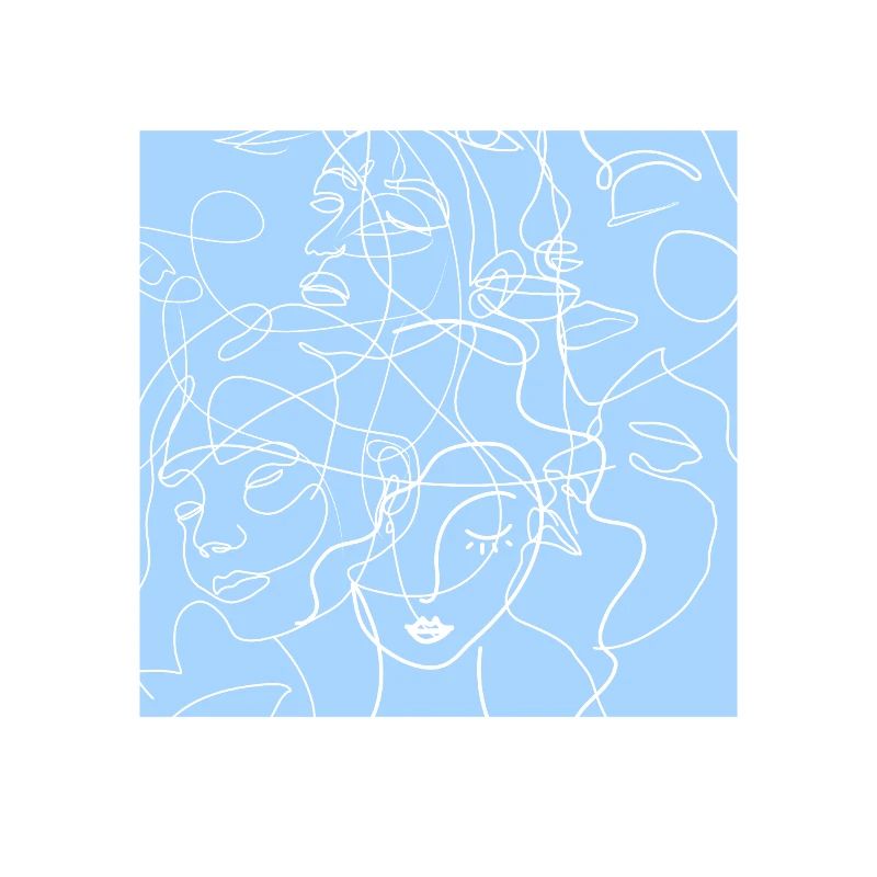 Face line blue