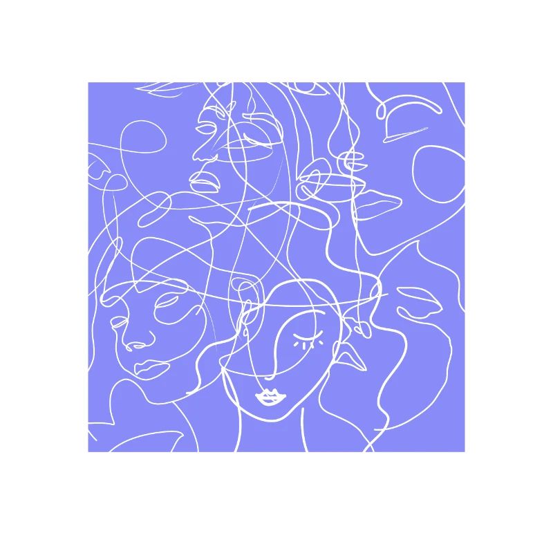 Face line purple