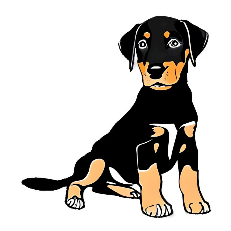 Doberman chiot chien Doberman Doberman dresseur de doberman