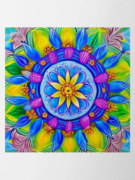 Botanical Mandala Ölgemälde