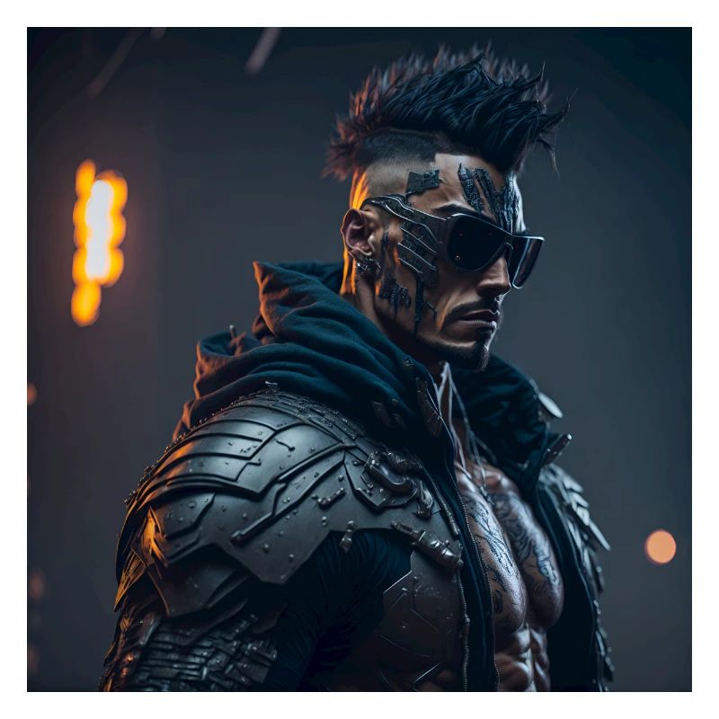 Future Cyberpunkt Warrior