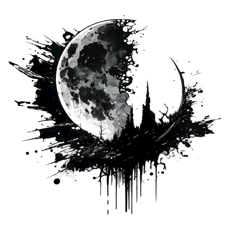 Moon Graffiti Black