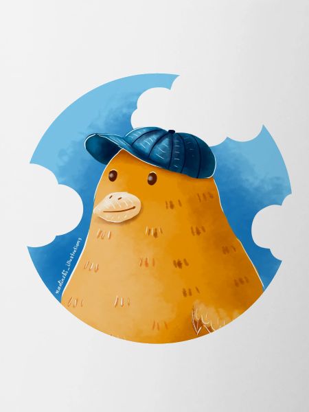 Duck with hat