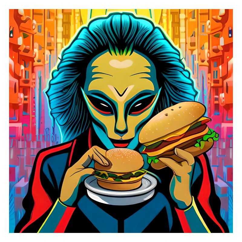 Alien burger