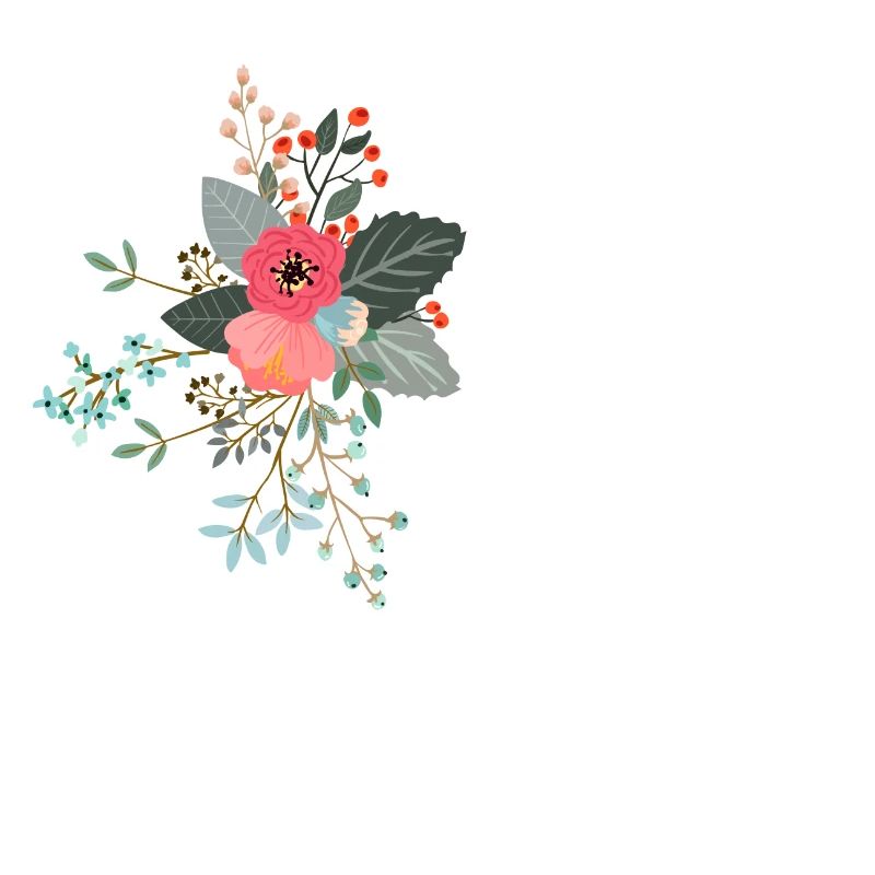 Lettre l fleuris