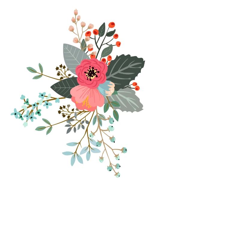 Lettre s fleuris