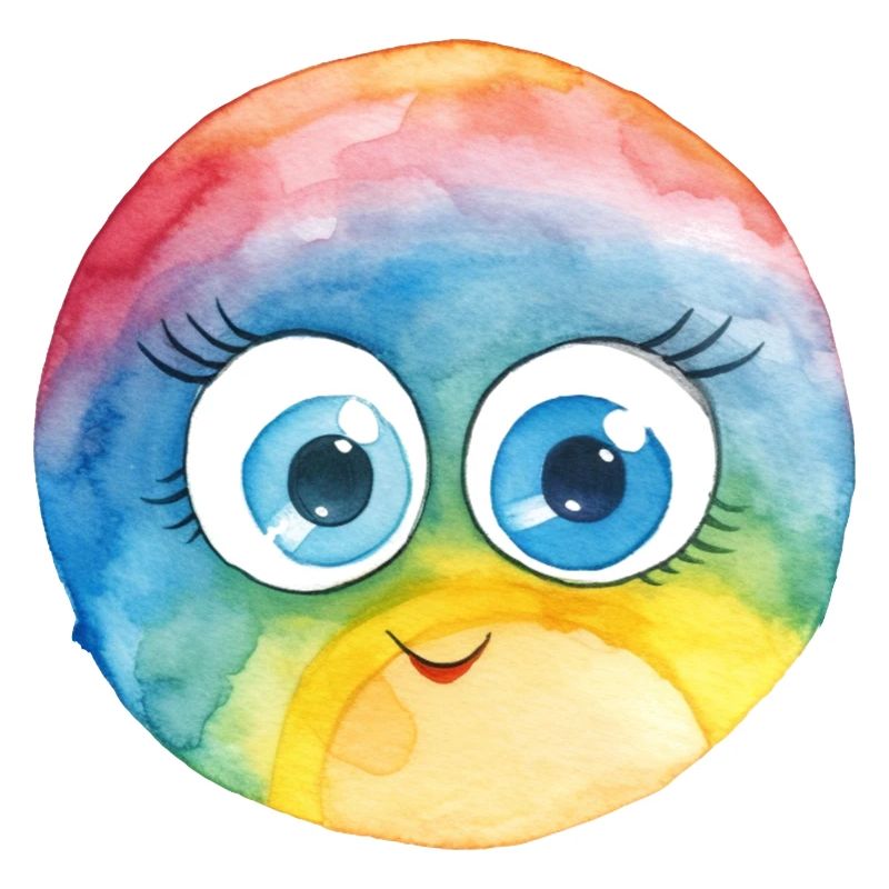Regenbogen Wasserfarben Zeichnung