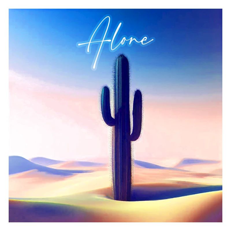 Alone cactus