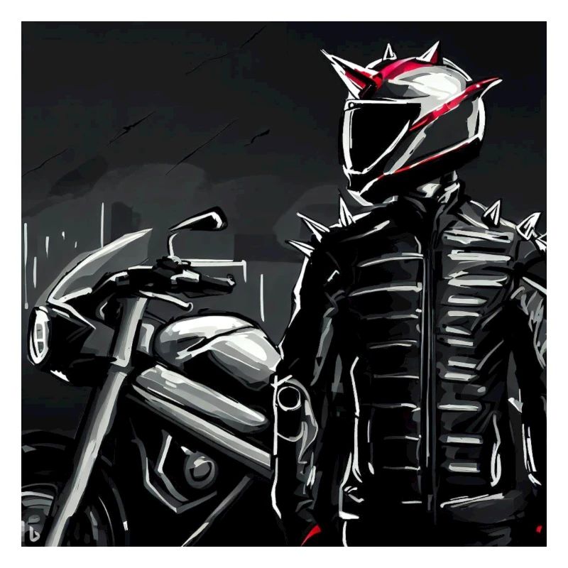 Motorrad Bleistiftzeichnung