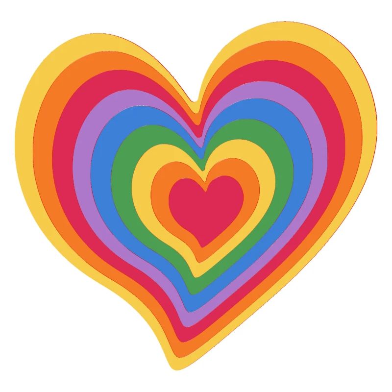 Regenbogen-Herz