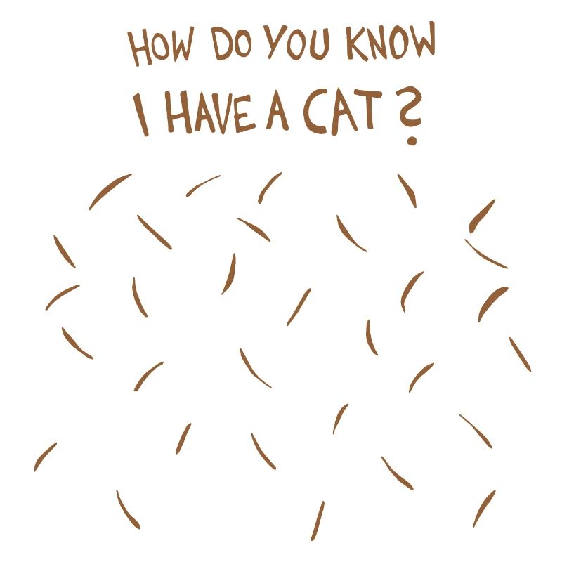 Comment savez-vous que j’ai un chat (poils de chat brun)
