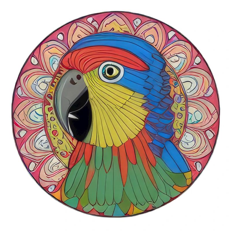 beautiful bright parrot |