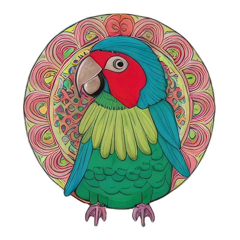 beautiful bright parrot |