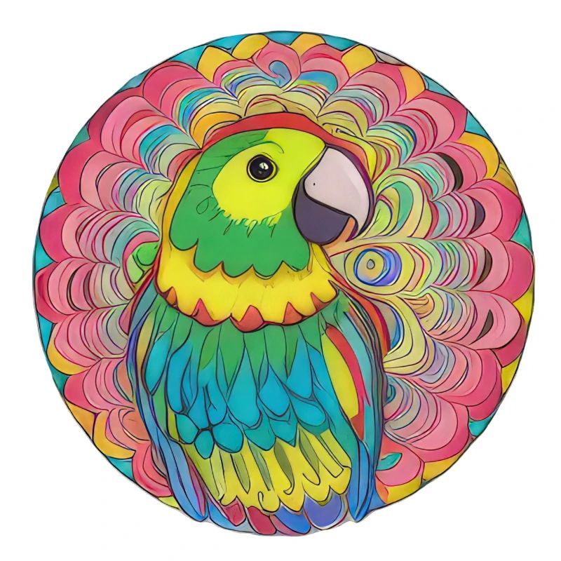 beautiful bright parrot |