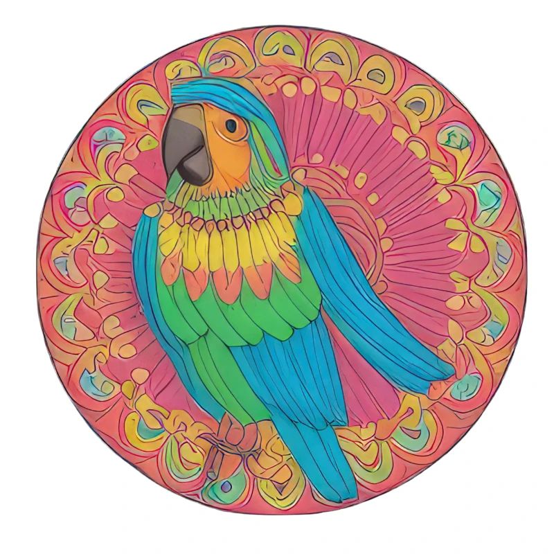 beautiful bright parrot |