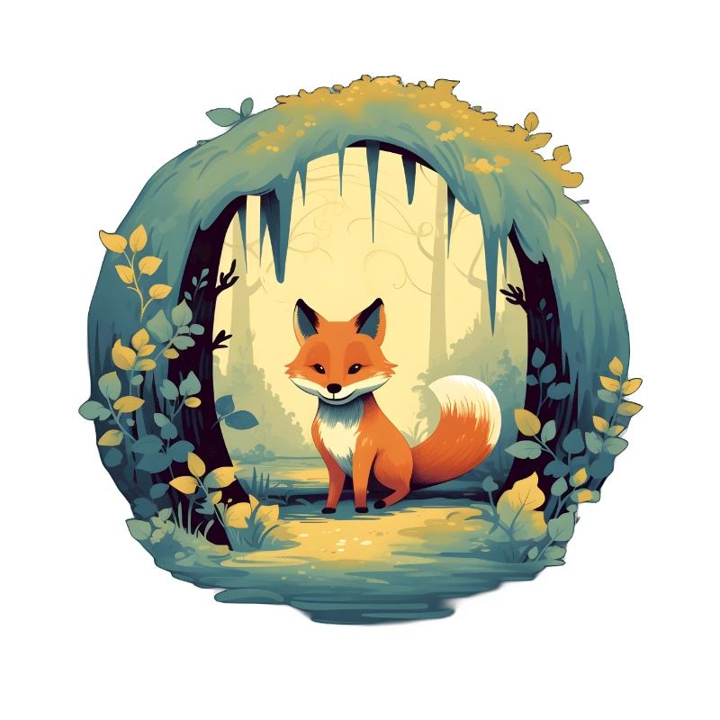 Märchenhafter Waldfuchs