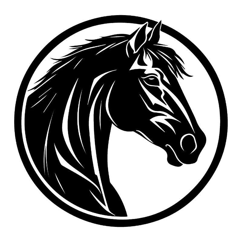 Poney tête de cheval