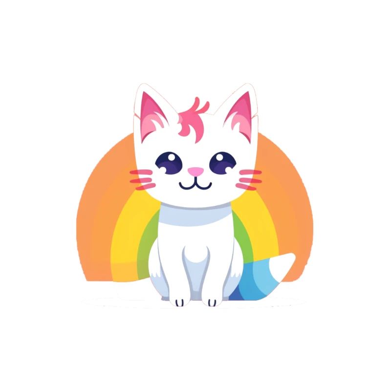 Regenbogen Katze