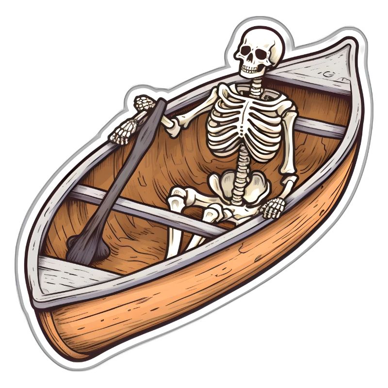 Skelett im Boot Abenteuer