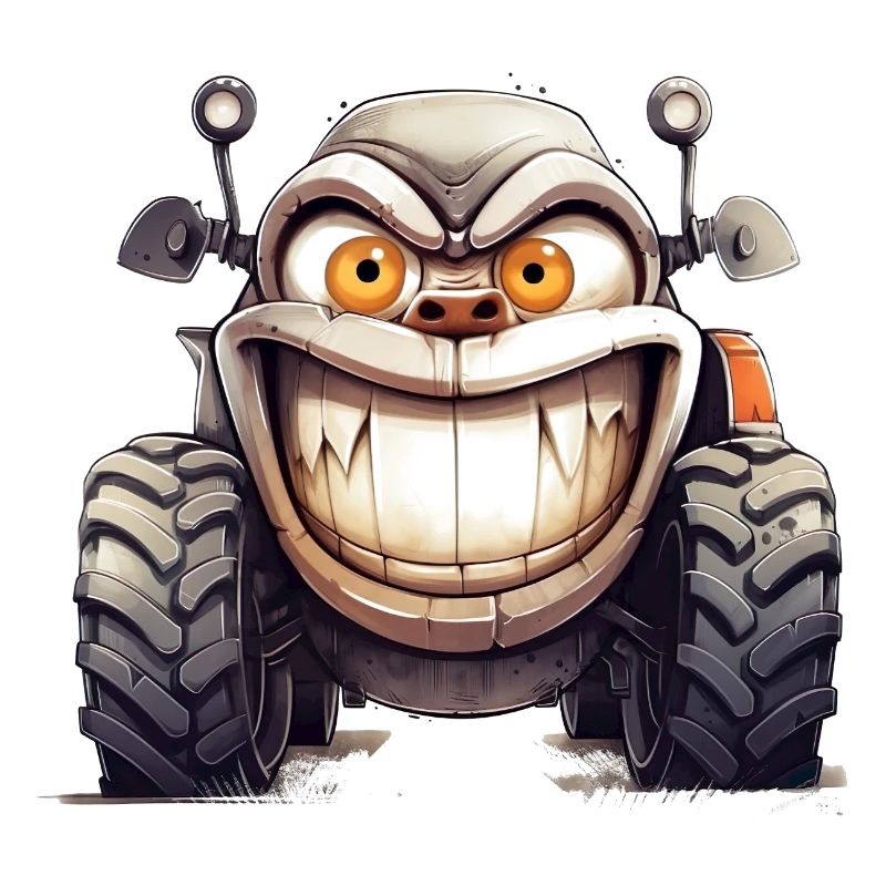 Tractor shows his anger