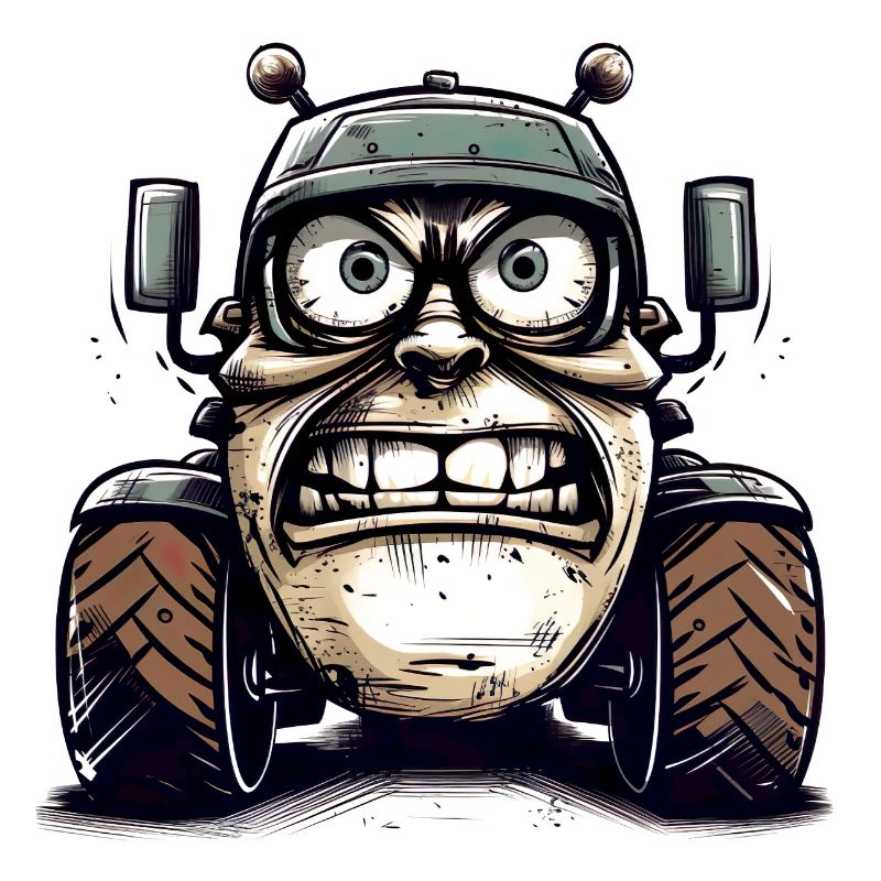 This tractor shows its anger at the EU's agricultural policy