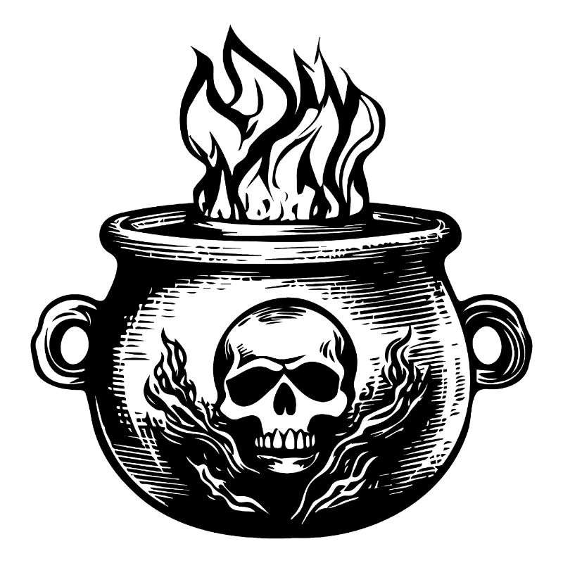 Cauldron Magical Witch Halloween