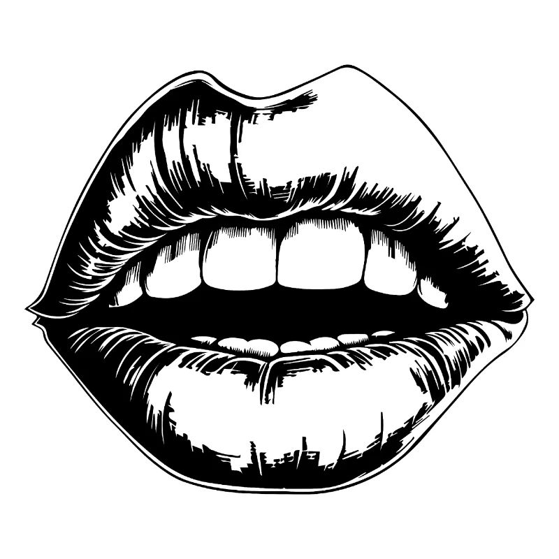 Lèvres, bouche, baisers lèvres