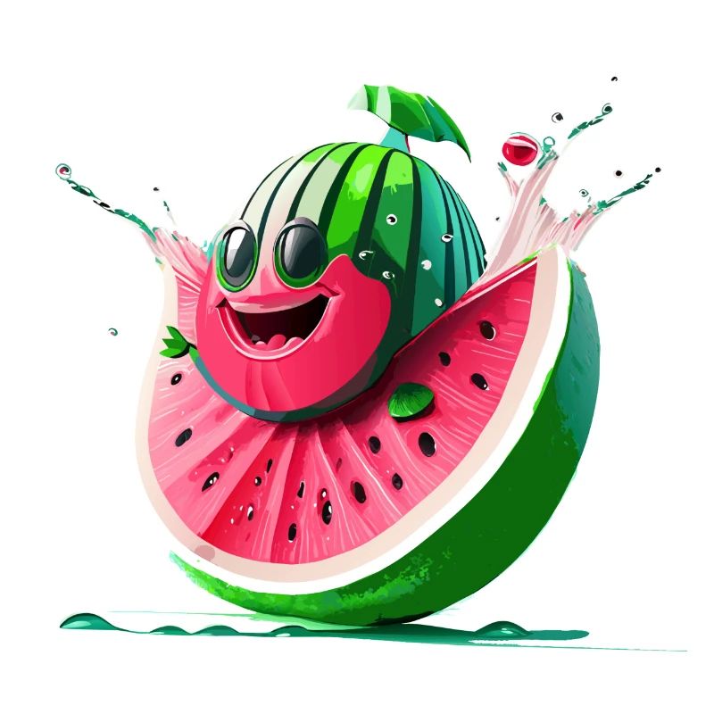 funny water melon