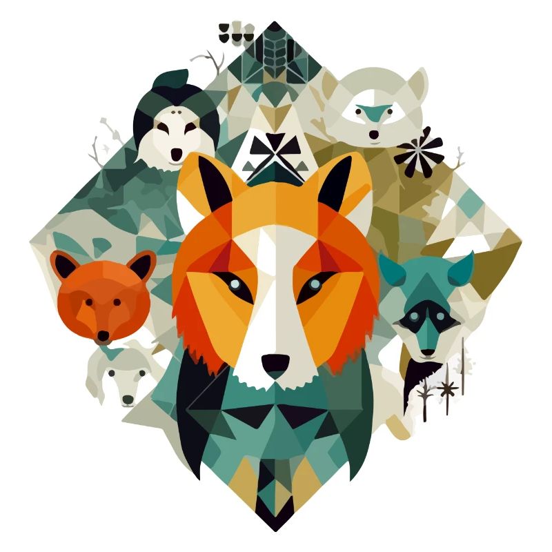 Geometric animals No. 2