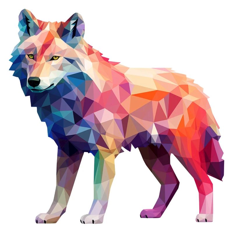 Dessin géométrique Wolf
