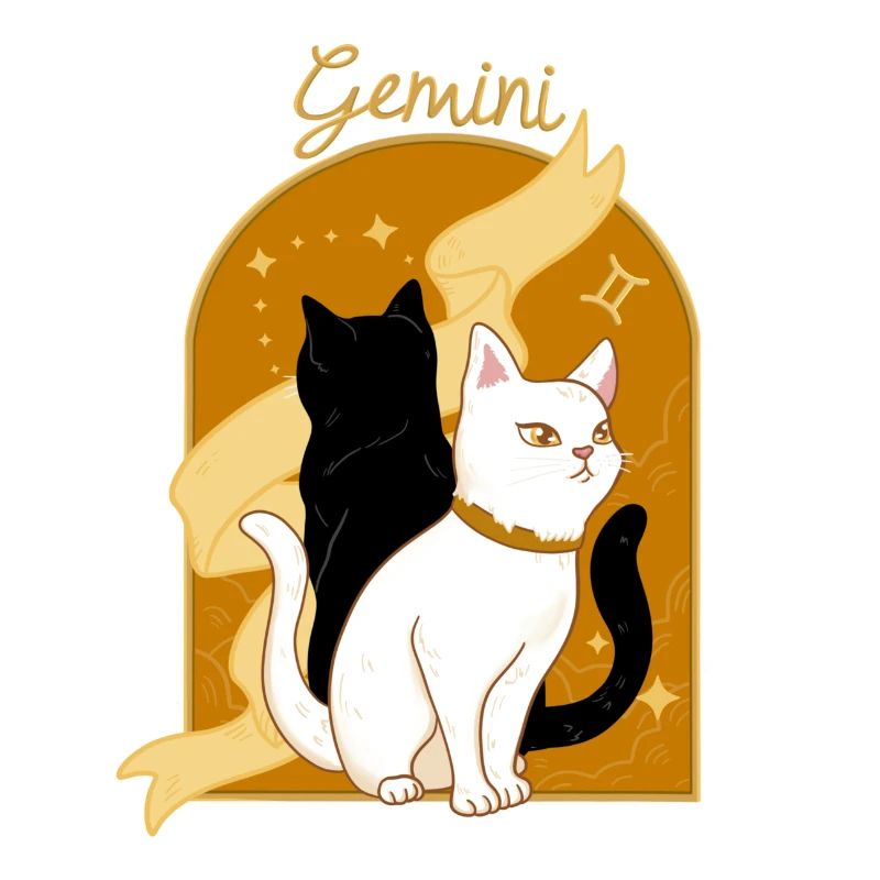Gemini Zodiac Sign Cat