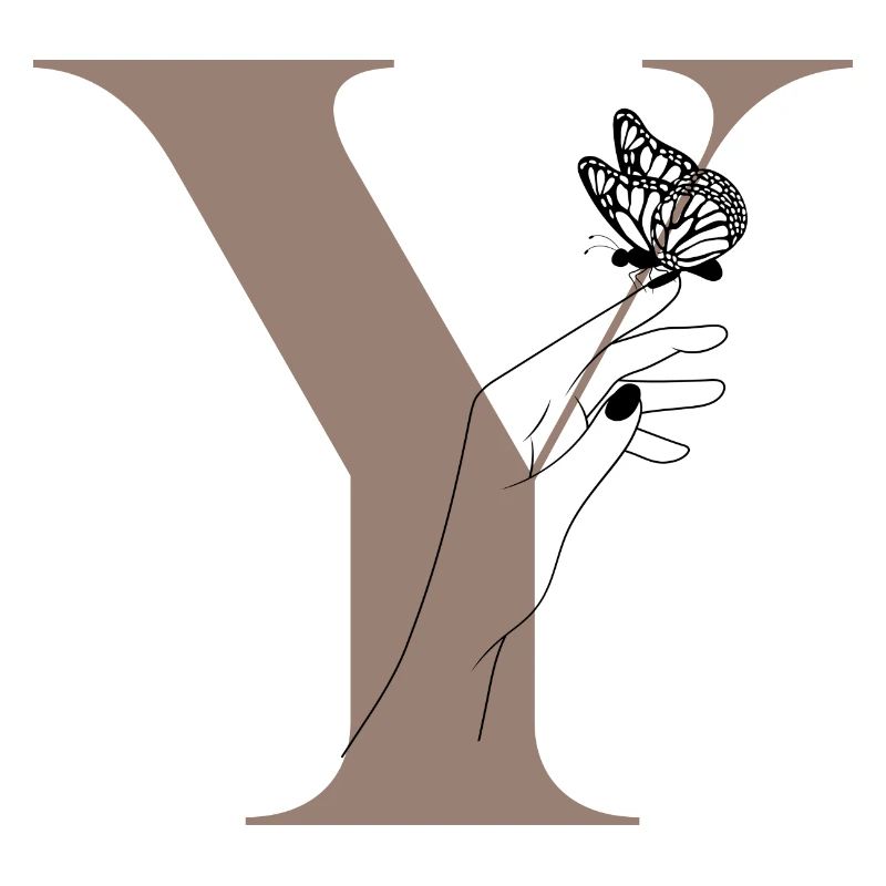 Letter Y Butterfly Magic