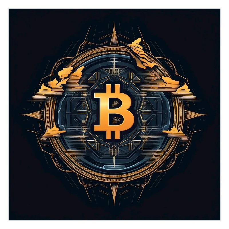 Logo Bitcoin moderne élégant Desgin