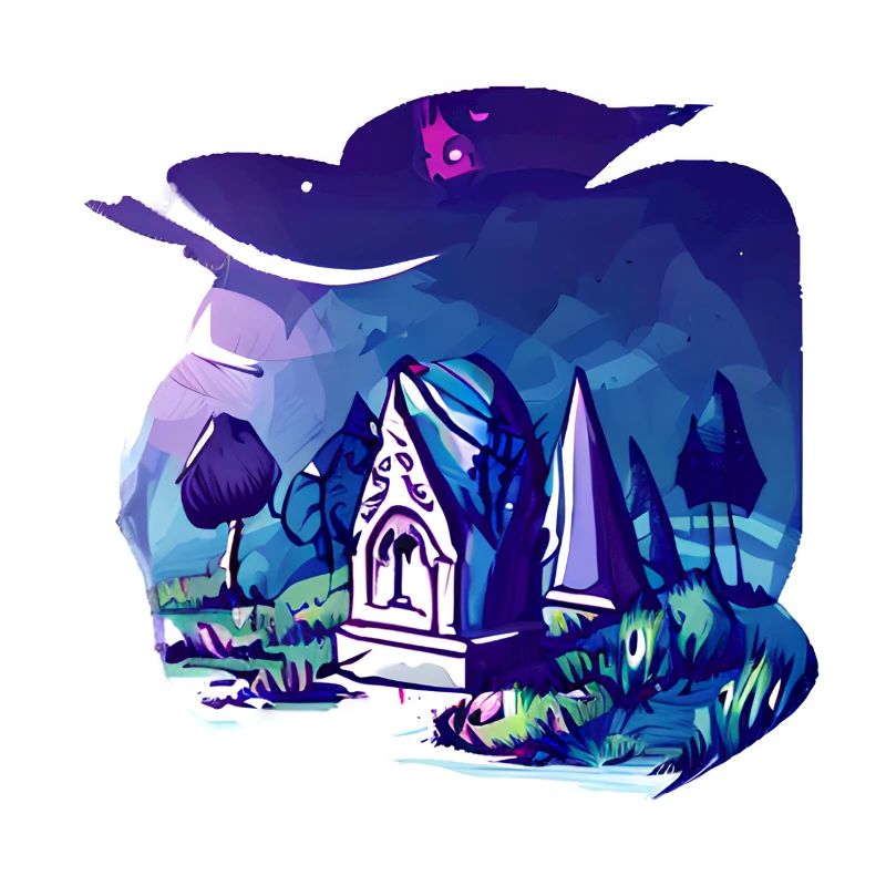 Cimetière effrayant