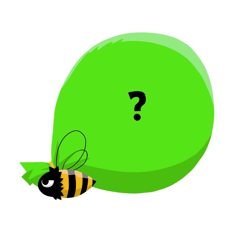 Bee & big mysterious bag