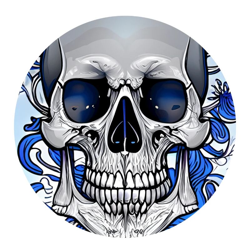 Grey Skull - Ornament