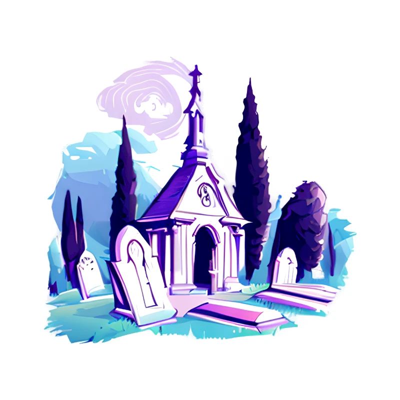 Cemetery, graves, graves, mausoleum