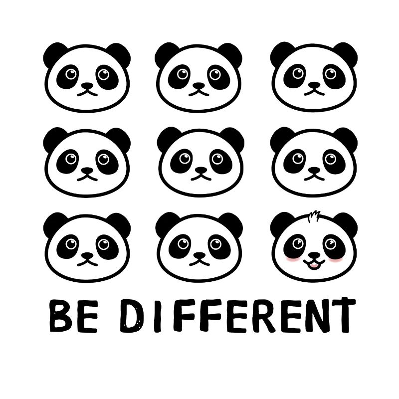 SOYEZ DIFFÉRENT Panda
