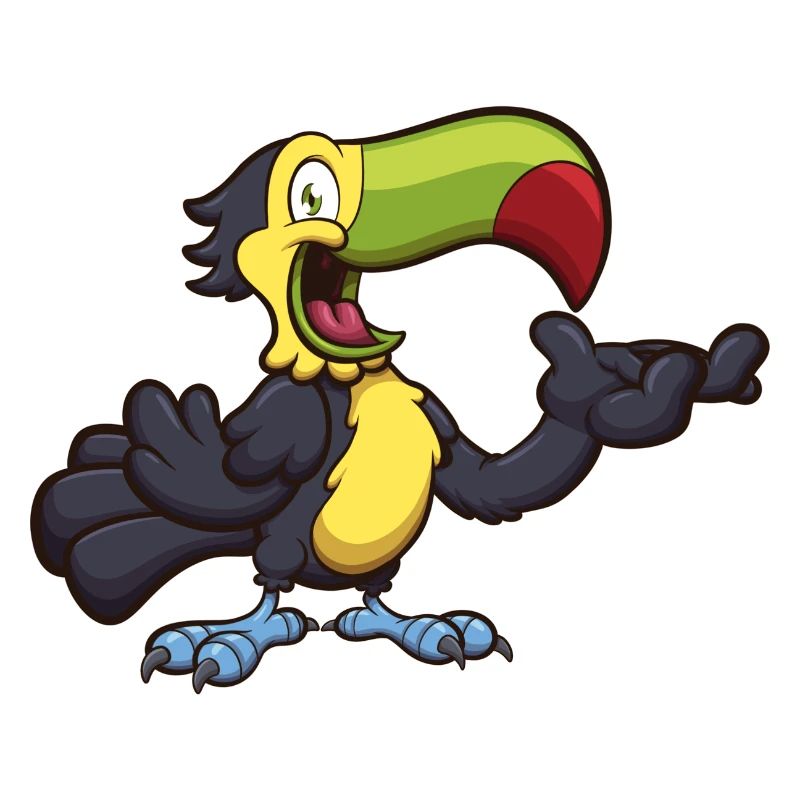 Dessin animé mignon Toucan