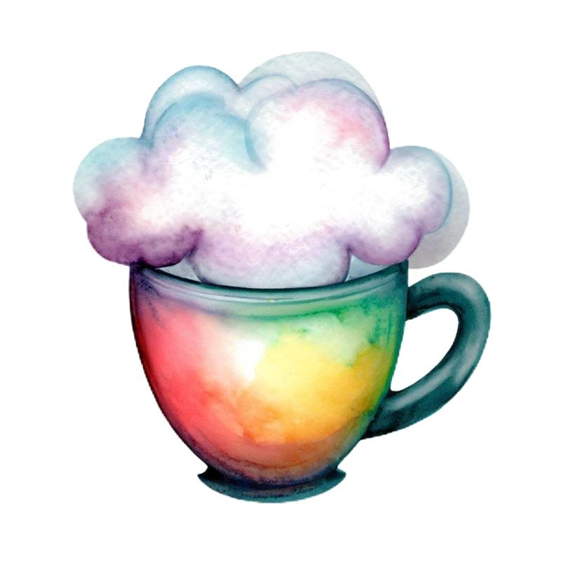 Coffee with a cloud