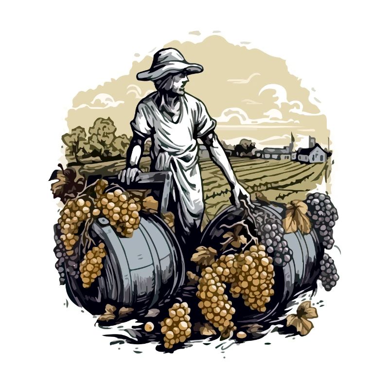 Les vendanges à l'ancienne